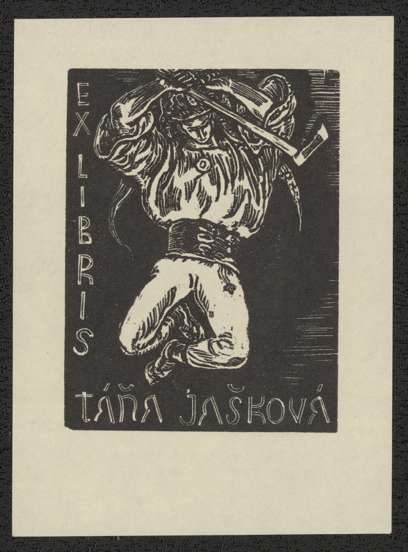 Jan Kobzáň - Exlibris Táňa Jašková