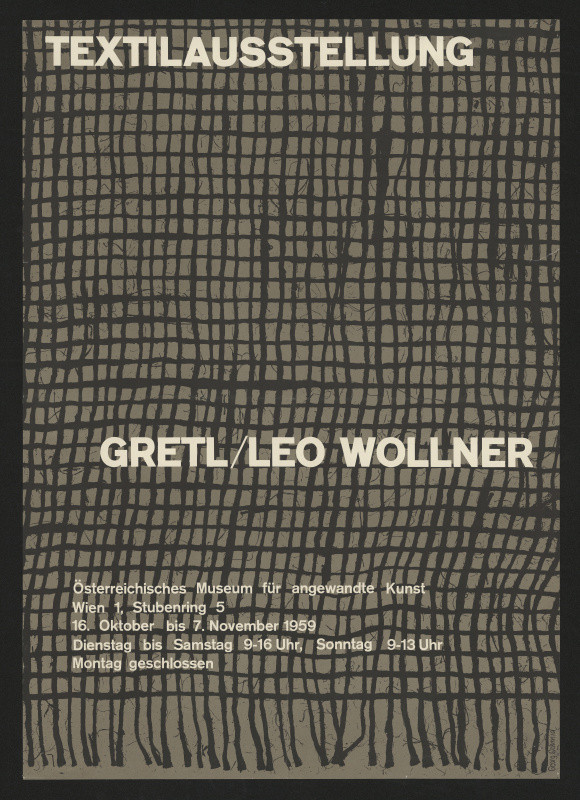 Georg Schmid - Gretl, Leo Wollner - Textilaustellung
