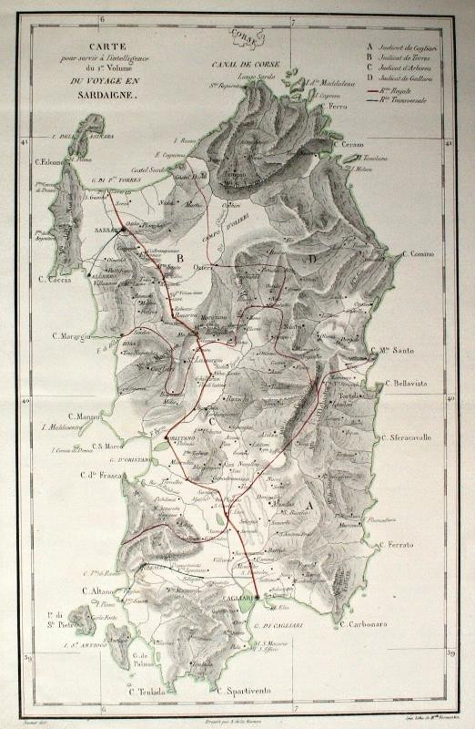 Formentin - Carte du Voyage en Sardaigne