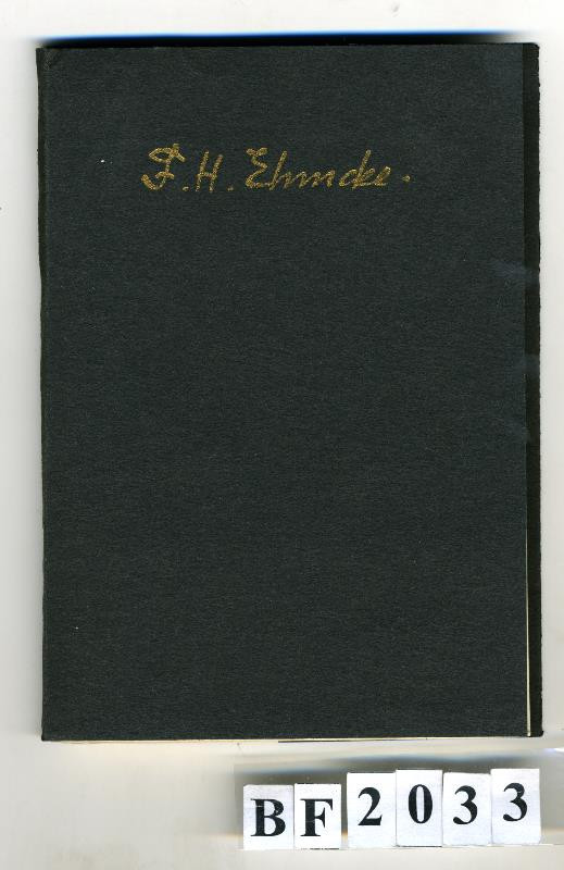 F. H. Ehmcke, Alois Chvála - Dopisy grafika a pís,maře F. H. Ehmckeno typografu Aloisi Chválovi z let 1912 - 1965