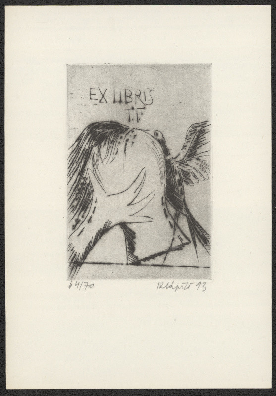 Jaroslav Klápště - Ex libris T.F.