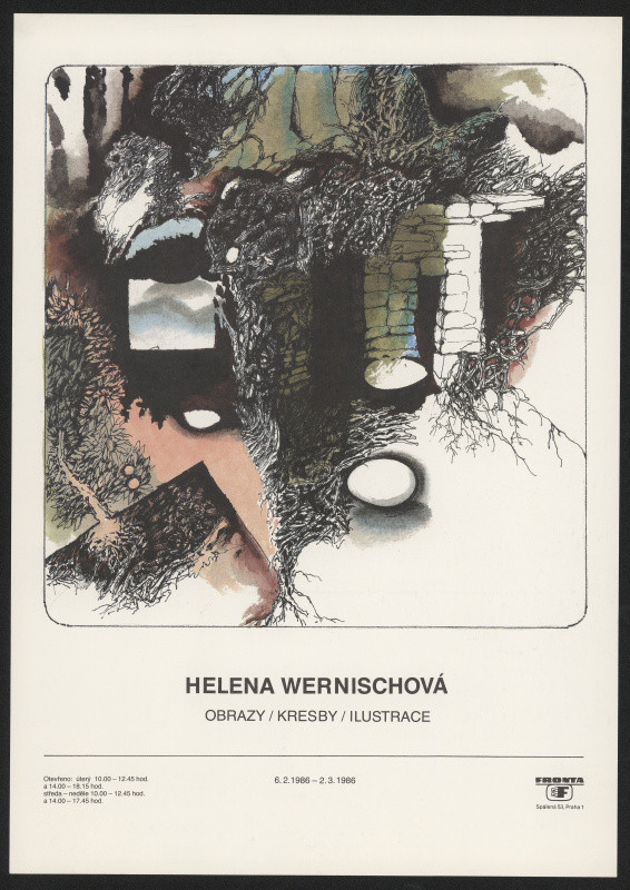 Bedřich Skála - Helena Wernischová, obrazy, kresby, ilustrace ... 1986