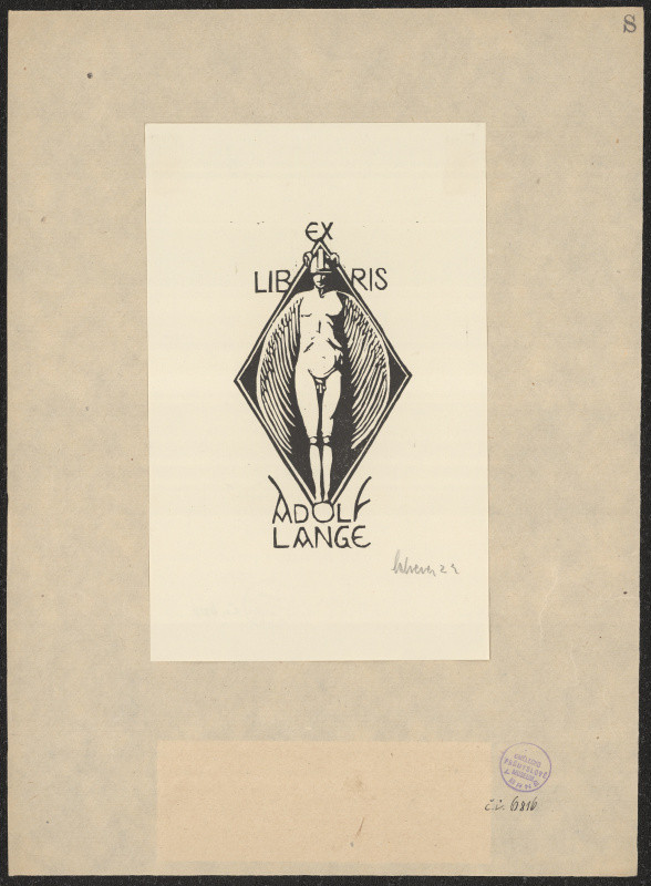 A. H. Scherer - Ex libris Adolf Lange