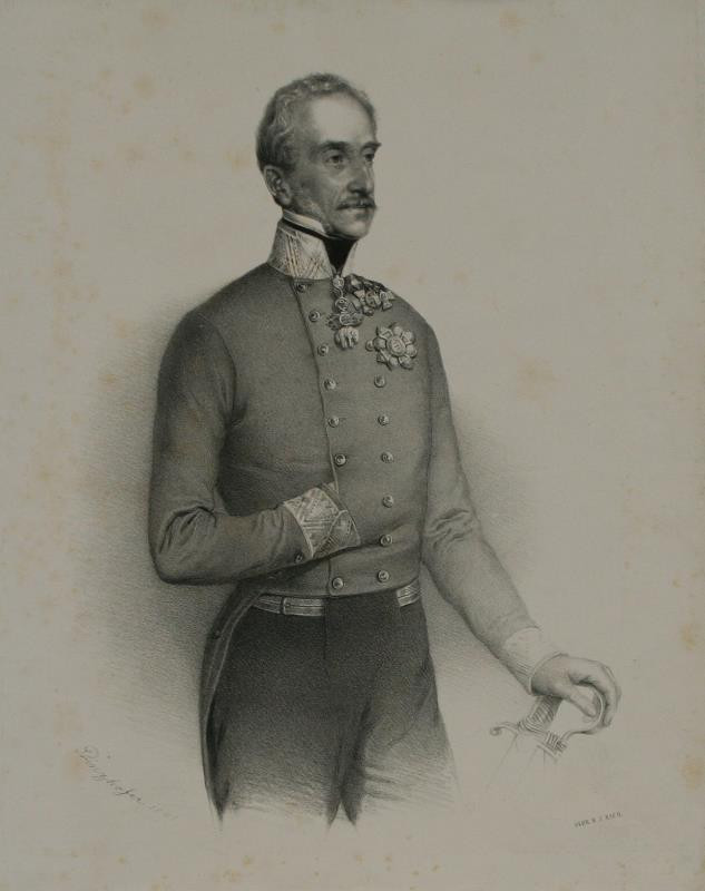 August Prinzhofer - Podobizna rakouského generála