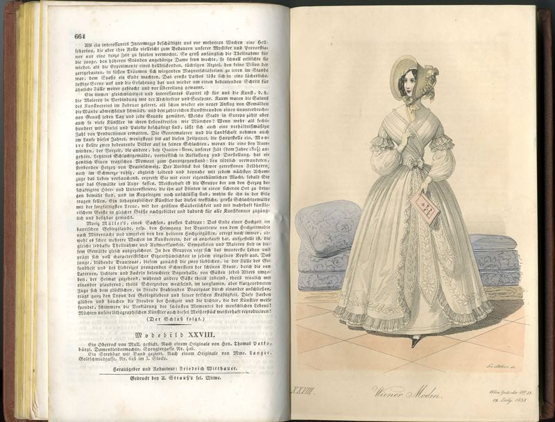 neznámý autor, Friedrich Witthauer - Wiener Zeitschrift für Kunst, Literatur, Theater und Mode 1838. Drittes Quartal