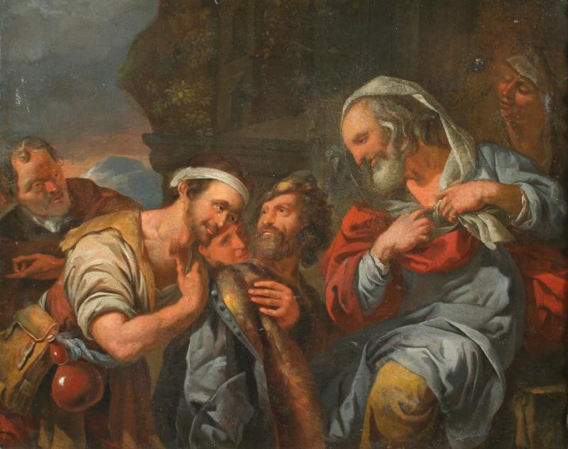 Jacob Toorenvliet - Bratři Jozefovi ukazují Jákobovi zakrvácený šat Jozefův