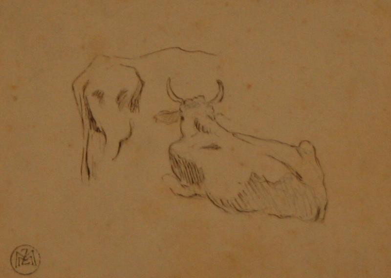 Vilém (Willi) Grögler - Studie krav (na obou stranách listu)