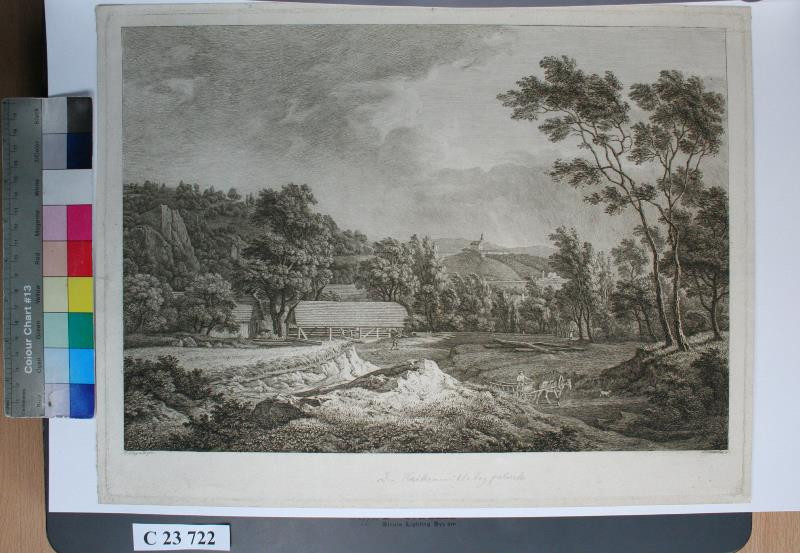 Johann Christoph Erhard - Die  Haikennühle  bey  Fulneck  1818