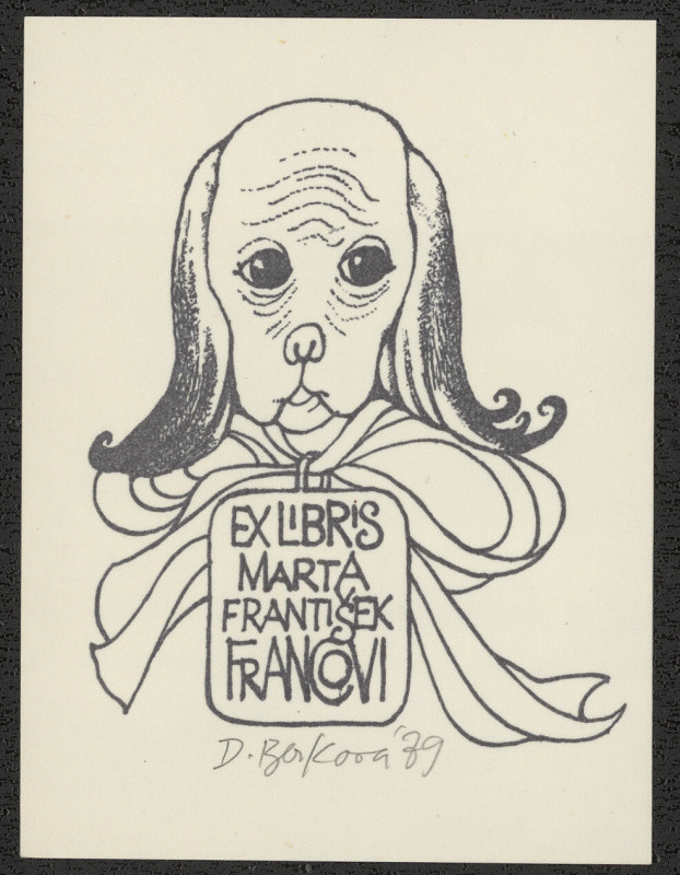 Dagmar Berková-Cirklová - Exlibris Marta - František Francovi