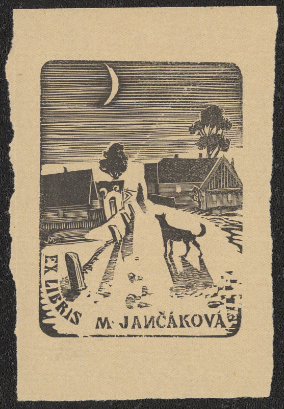 Jindřich Mahelka - Ex libris M. Jančáková