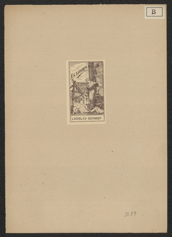 J . Bauer - Ex libris Ladislav Schmidt