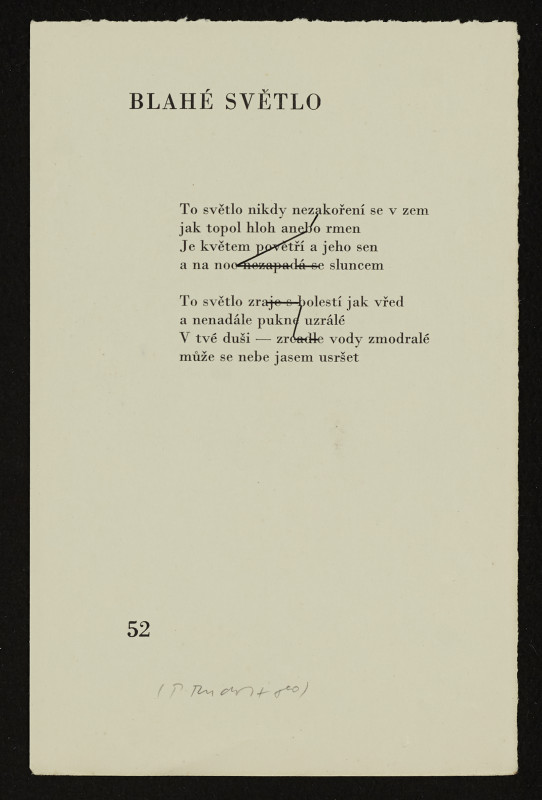 Pavel Rudolf - Blahé světlo - interpretovaná báseň