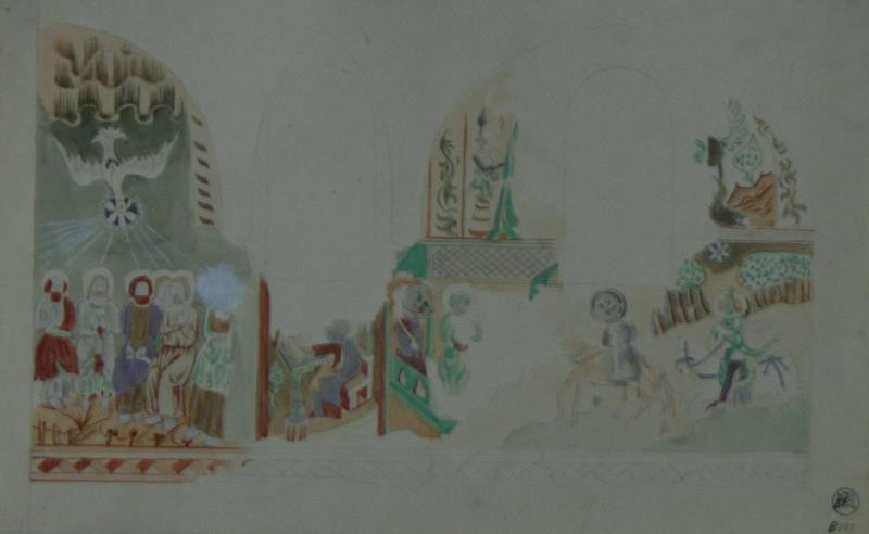 Mořic (Mauritz) Vilém Trapp - Nástěnné malby z kostela sv. Erasma v Rohozné