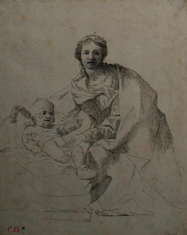 Paul Troger - Madona s Ježíškem (Matka s dítětem)