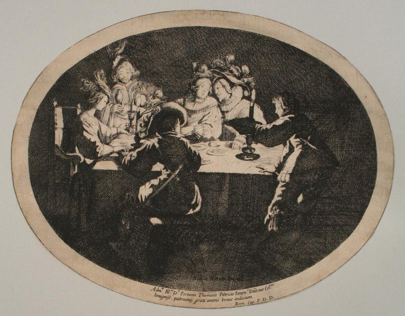 Bernardino Capitelli - Společnost u stolu