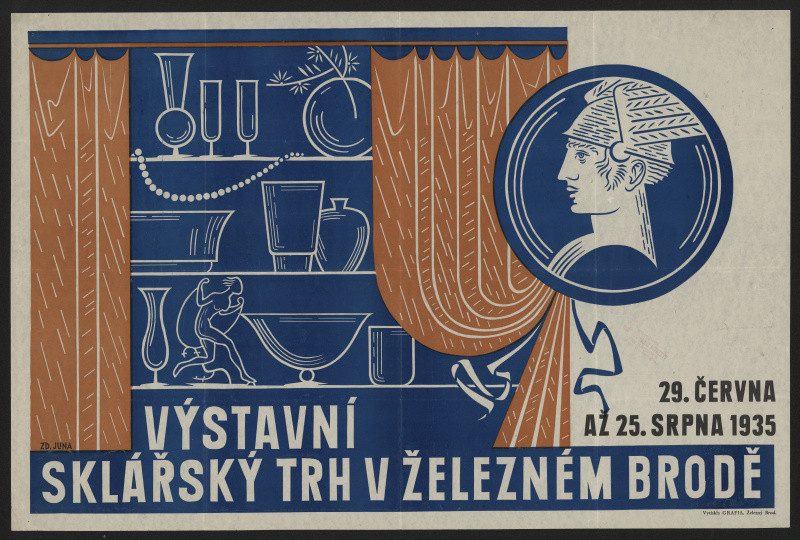 Zdeněk Juna/1903 - Sklářský trh v Železném Brodě