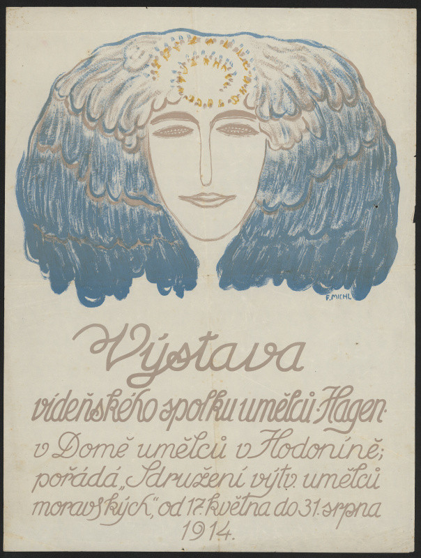 Ferdinand Michl - Výstava vídeňského spolku umělců Hagen v Domě umělců v Hodoníně ... 1914