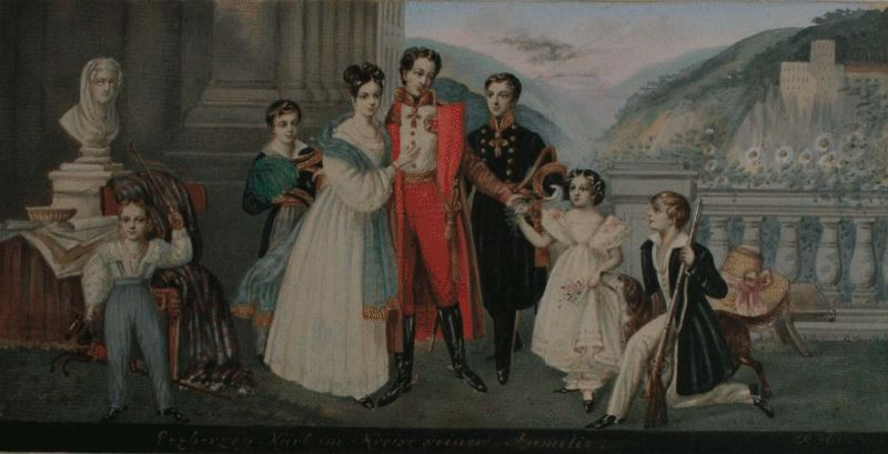 R. Hille - Erzherzog Karl im Kreise seiner Familie