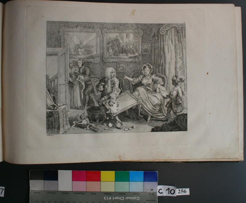 William Hogarth - A Harlots Progres Plate 2. in Hogarths Kupferstiche