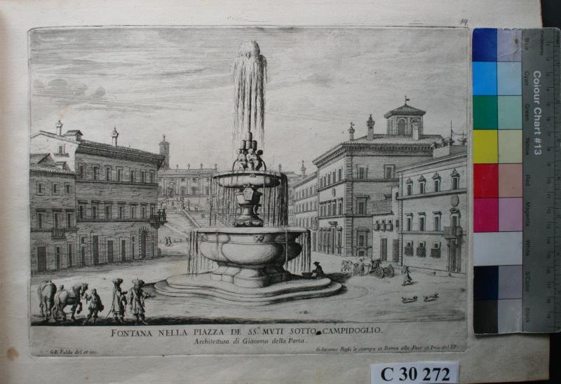 Giovanni Battista Falda - Fontana nella Piarra Sa.Muti