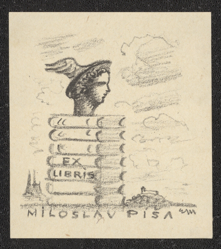 Eduard Milén - Ex libris Miloslav Píša