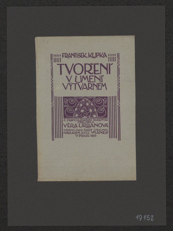 Kupka - Kupka - Tvoření v umění výtvarném