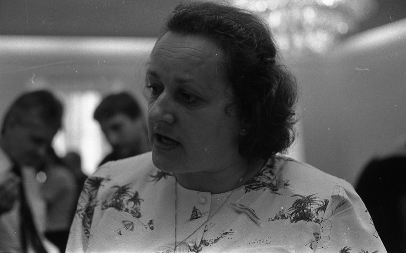 Dagmar Hochová - V předsálí České národní rady, léto 1990