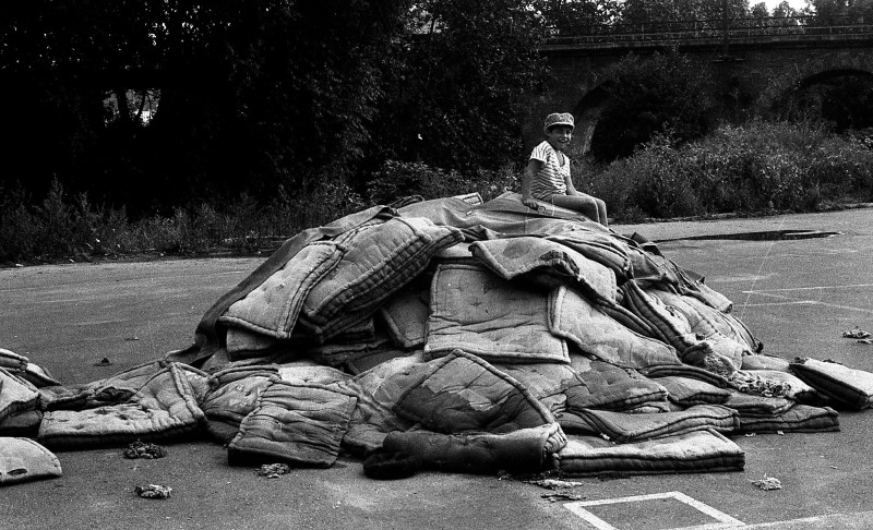 Dagmar Hochová - Tábor pro rumunské migranty v Děčíně, 18. 8. 1990