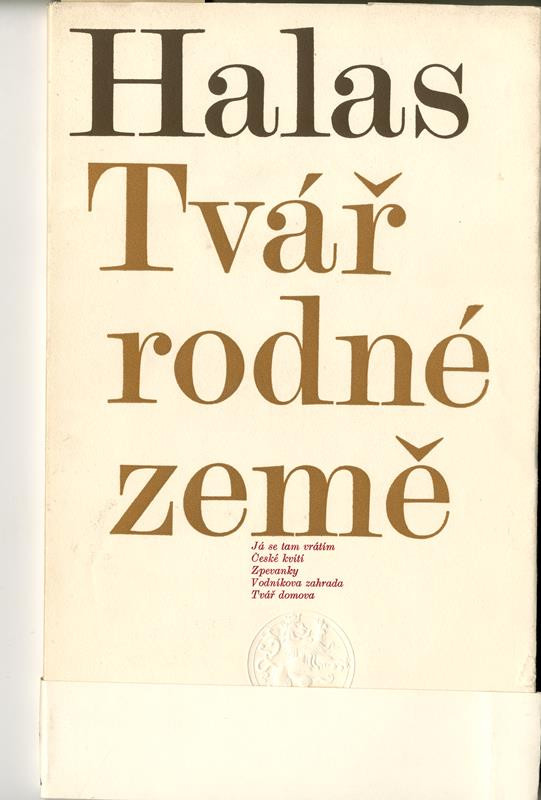 Bohemia, Československý spisovatel, František Halas, Jiří John, Oldřich Hlavsa - Tvář rodné země