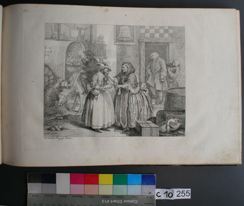 William Hogarth - A Harlots Progres Plate 1. in Hogarths Kupferstiche