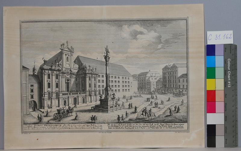 Johann August Corvinus - Die Kirchen des Profess Hauses der Soc.Ies. auf dem Hof...