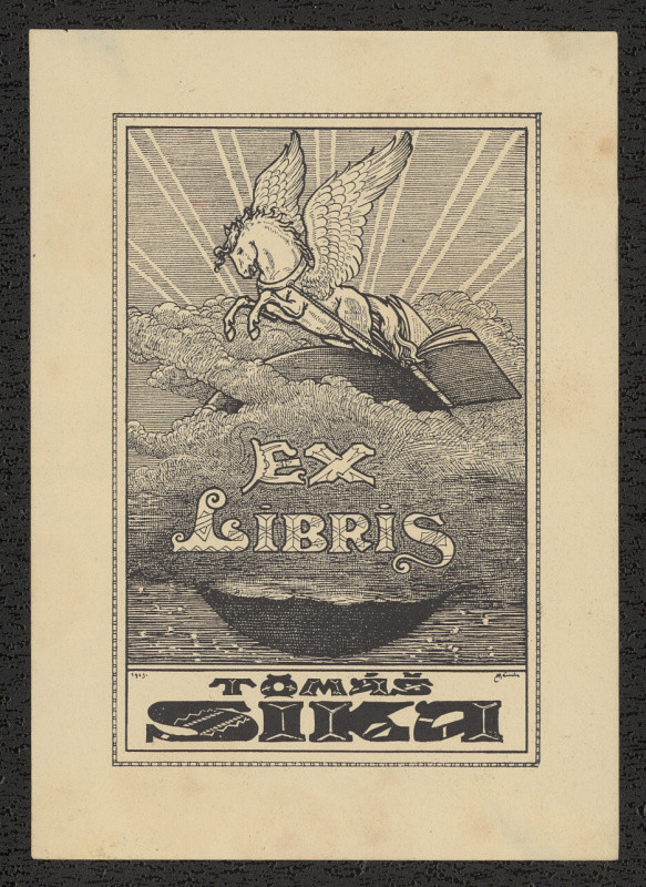 Antonín Häusler - Ex libris Tomáš Sika