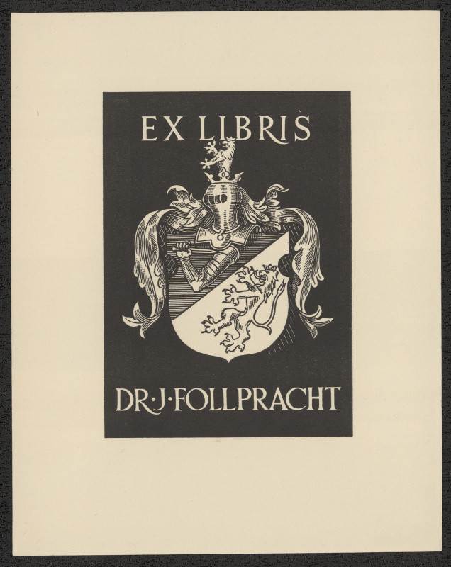 St. Kolařík - Exlibris Dr. J. Follpracht