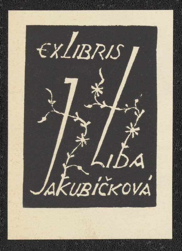 Jaroslav Melichárek - Ex libris Lida Jakubíčková