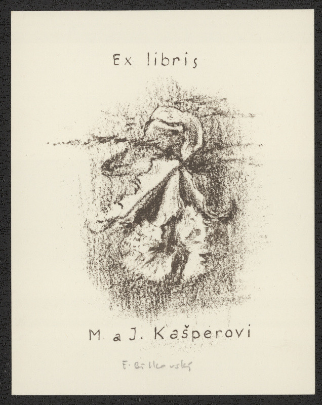 František Bílkovský - Exlibris M.AJ. Kašperovi