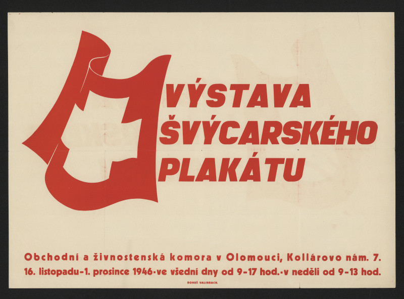 Bohumil Valihrach - Výstava švýcarského plakátu v Olomouci