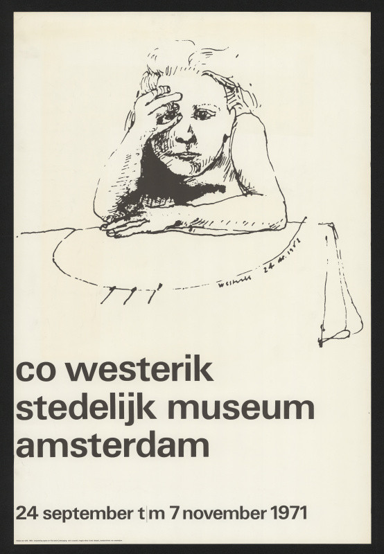 Wim (Willm Hendrick) Crouwel - Co westerik stedelijk museum Amsterdam