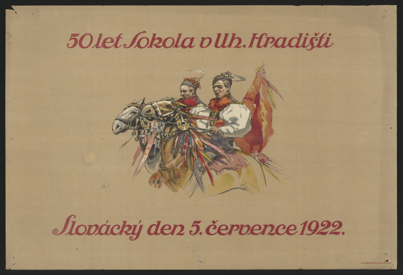Joža Uprka - 50 let sokola v Uh.Hradišti - Slovácký den 5. července 1922