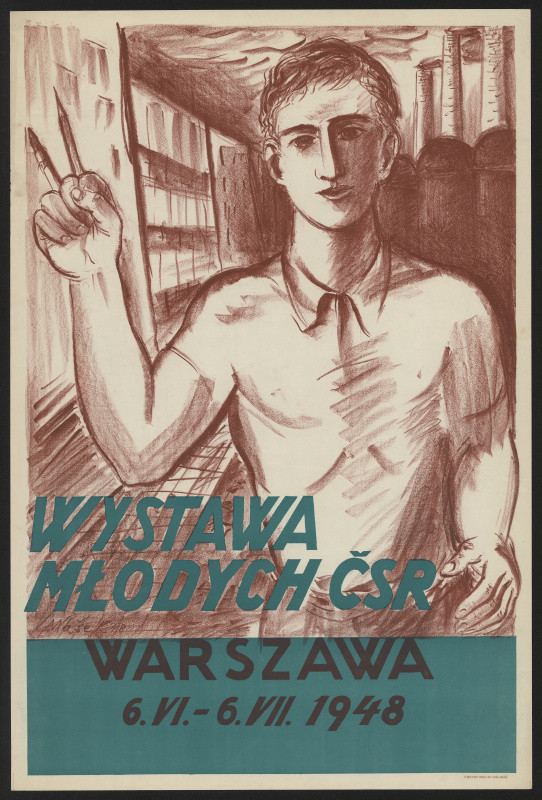 Václav Mašek - Wystawa mlodych ČSR, Warszawa 1948