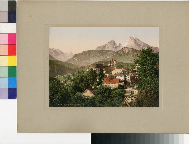 neurčený autor - Pohled na Berchtesgaden