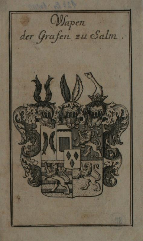 neurčený autor - Wappen der Grafen zu Salm