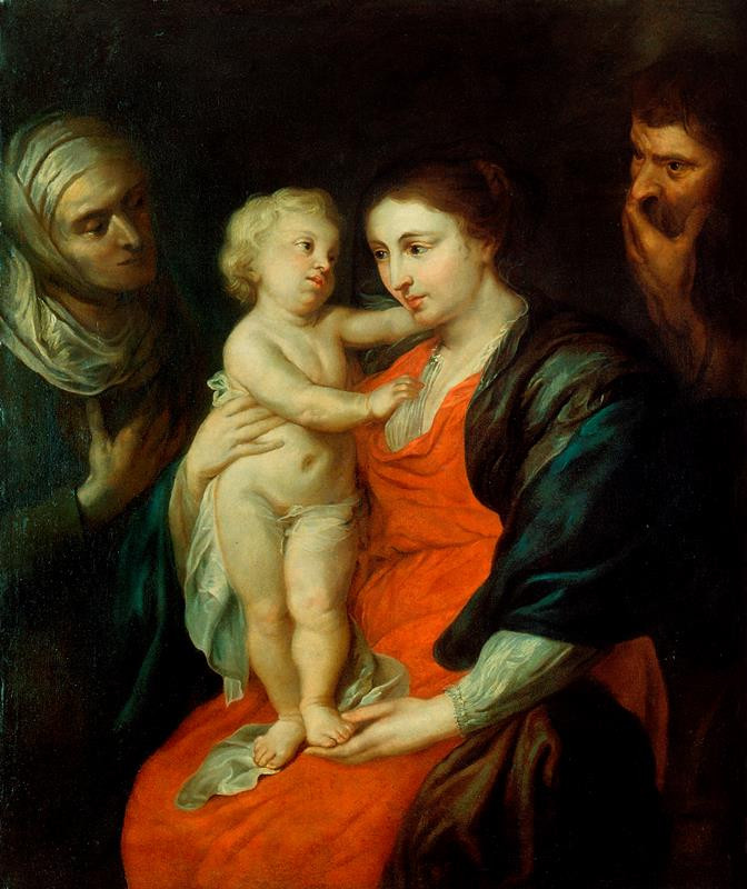 Peter Paul Rubens - replika - Svatá Rodina se sv. Annou