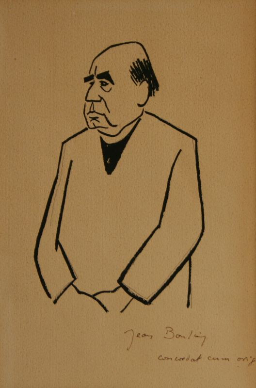 Antonín Pelc - Jean Boulier (karikatura)