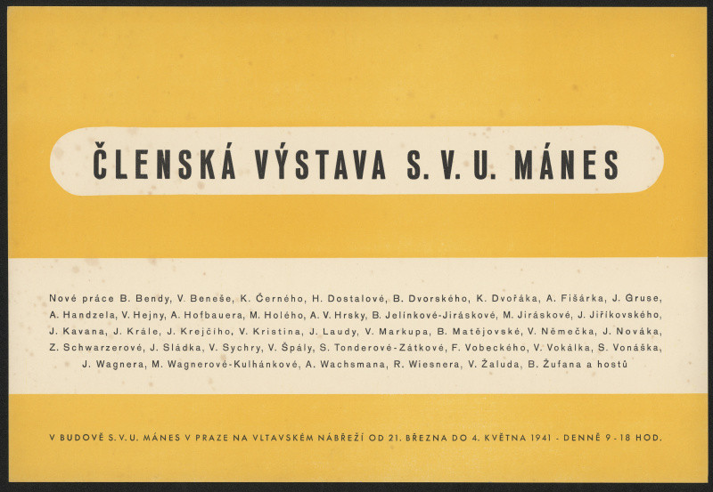 neznámý - Členská výstava S.V.U.Mánes