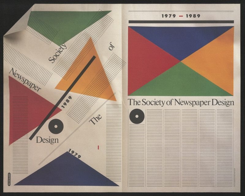 Milton Glaser - The Society of newspaper Design 1979 - 1989