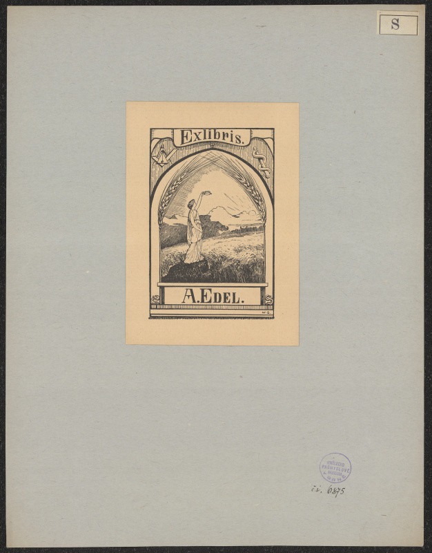 Wilhelm Schlöger - Exlibris A. Edel