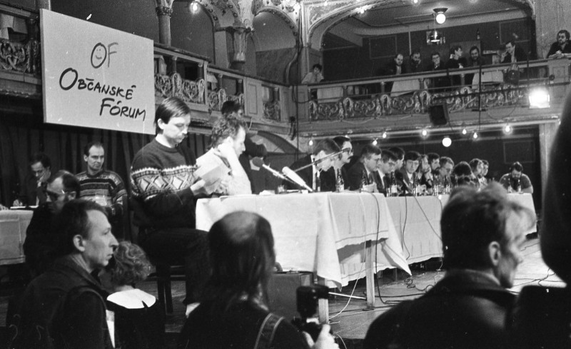 Dagmar Hochová - Republikový sněm Občanského fóra v pražské Lucerně, 23. a 24. 2. 1991