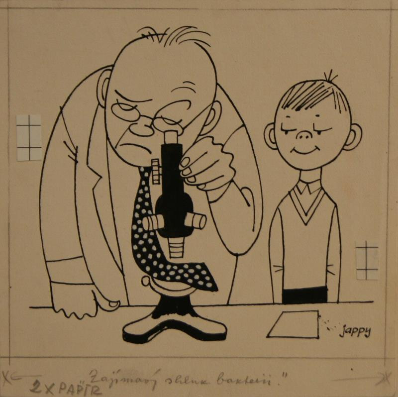 Vilém Reichmann (zv. Jappy) - Karikatura