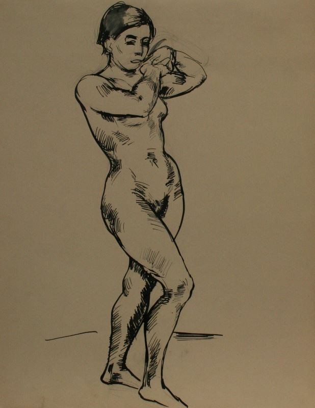 Otto Neudert - Studie stojící ženské figury