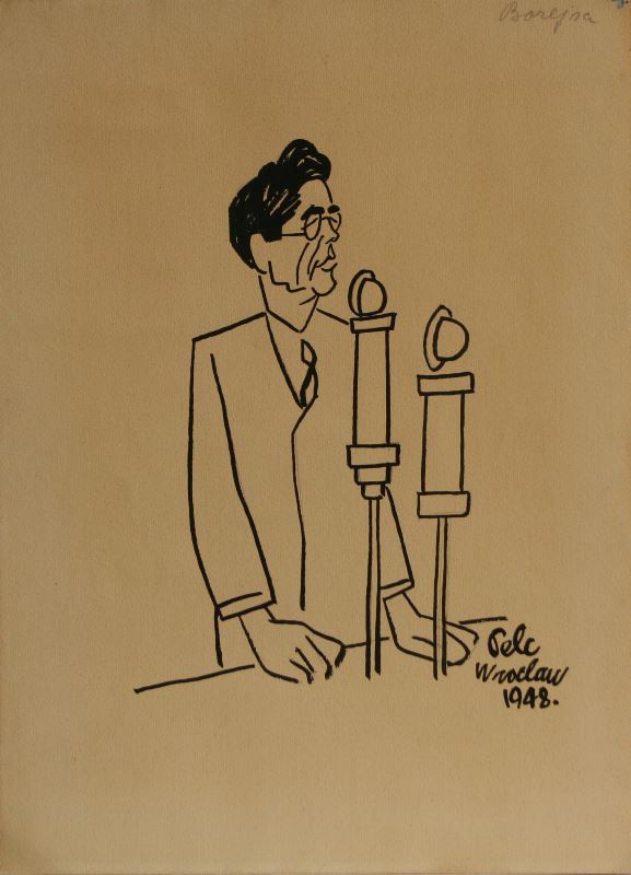 Antonín Pelc - Borejsza (karikatura)